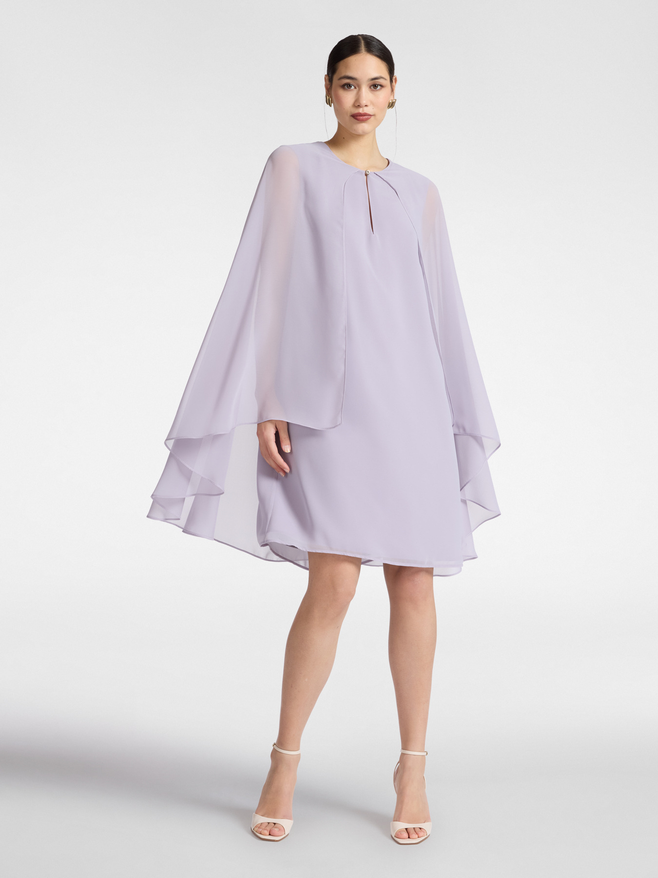 Abito layered in georgette image number 3