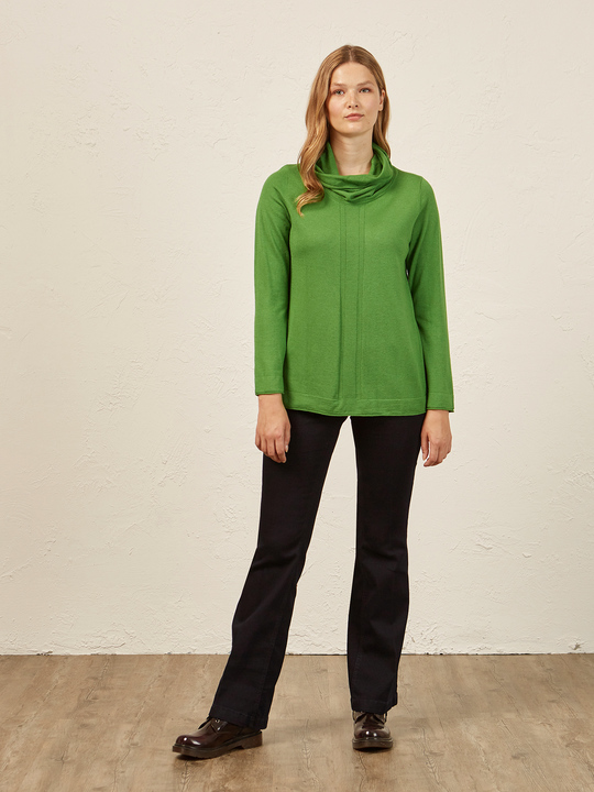 Elenamiro&nbsp;: Chandail &agrave; col boule Vert_1
