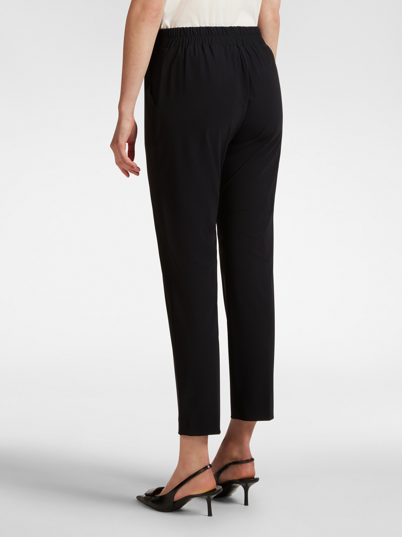 Pull-on straight-leg pants image number 1