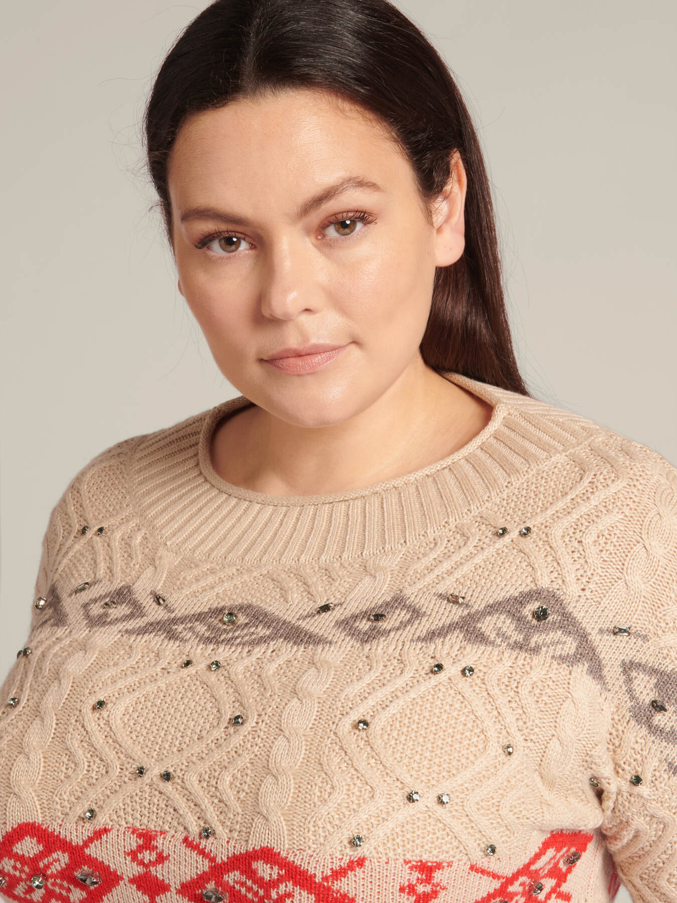 Cashmere blend jacquard sweater image number 6