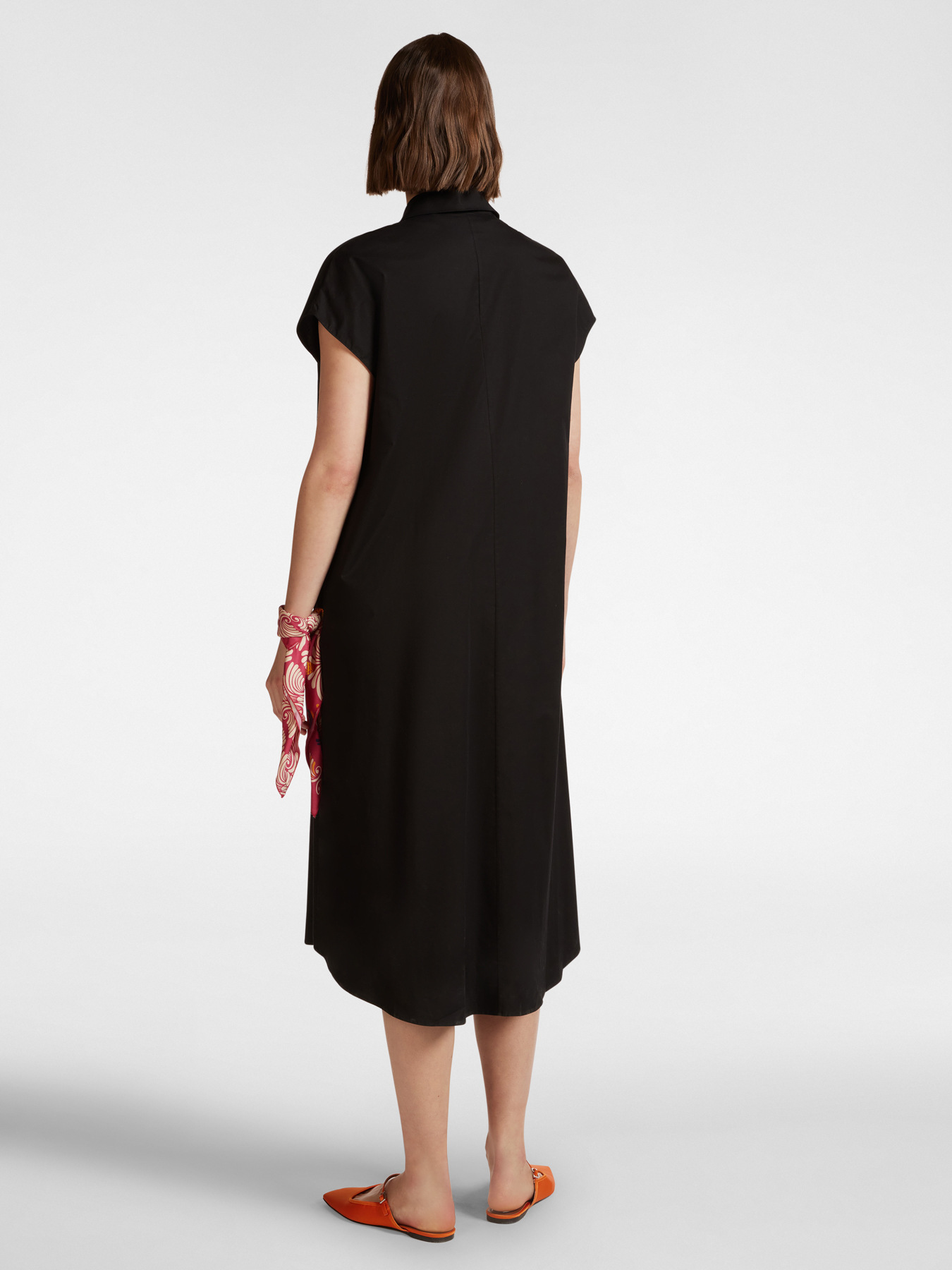 Midi poplin dress image number 1