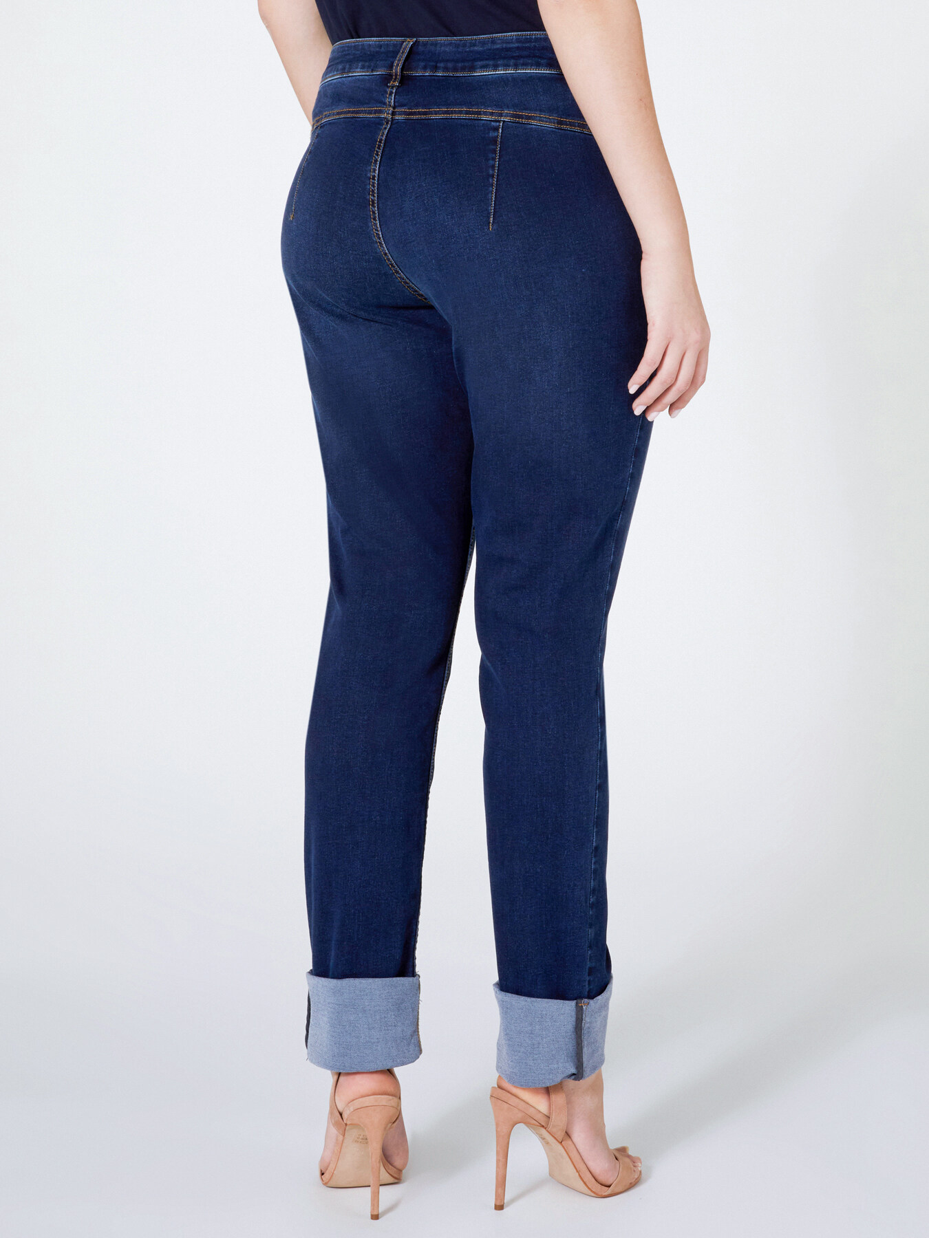 Jeans skinny con risvolto image number 1