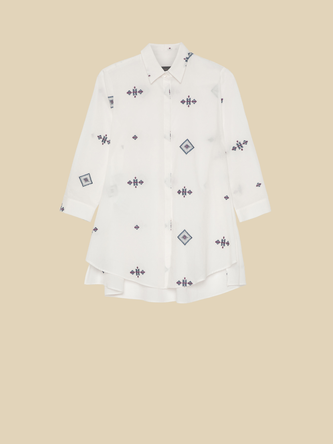 Camisa de gasa bordada image number 4