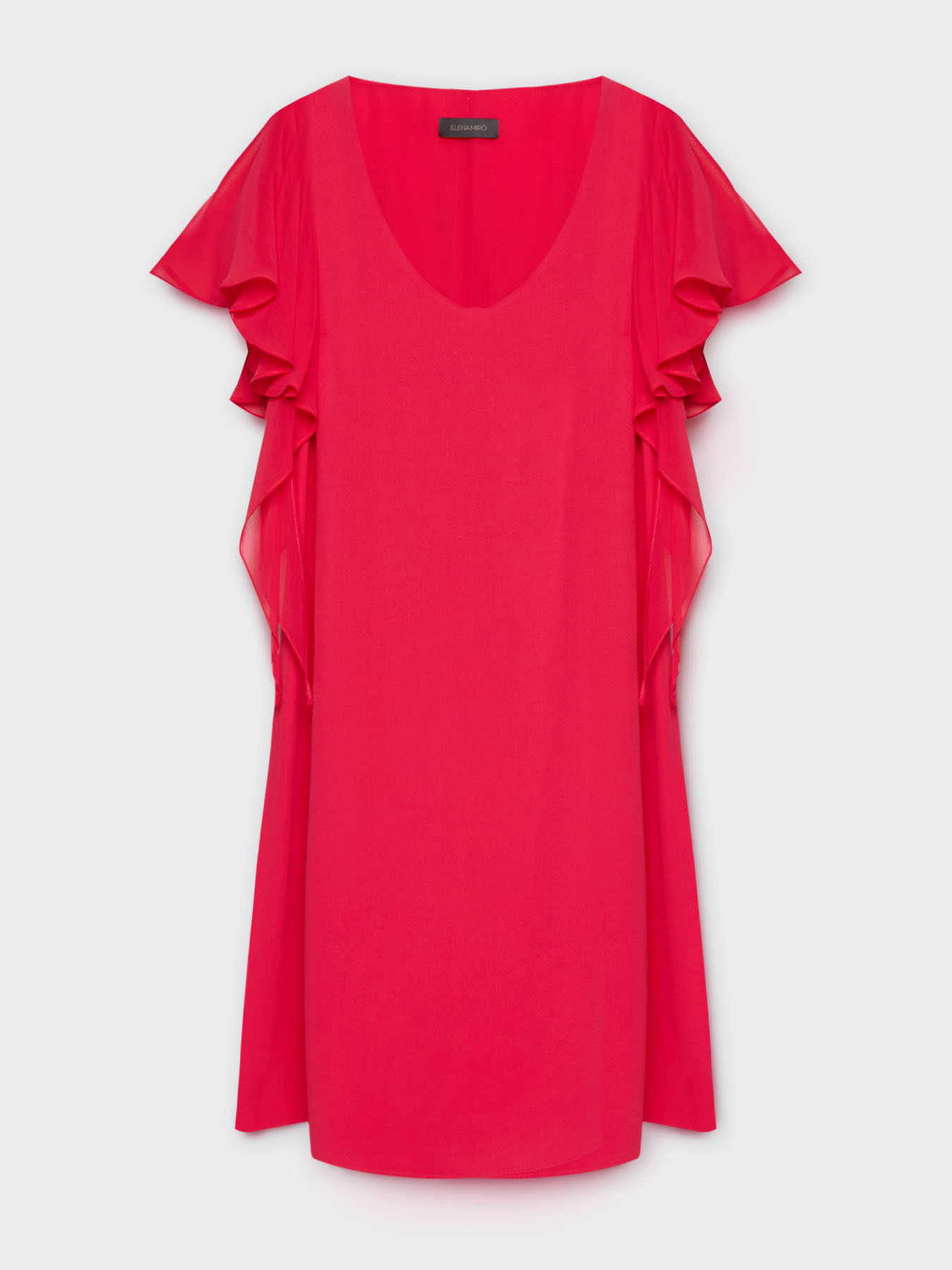 Abito elegante con maniche a volants image number 0