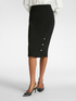 Stretch crepe pencil skirt image number 2