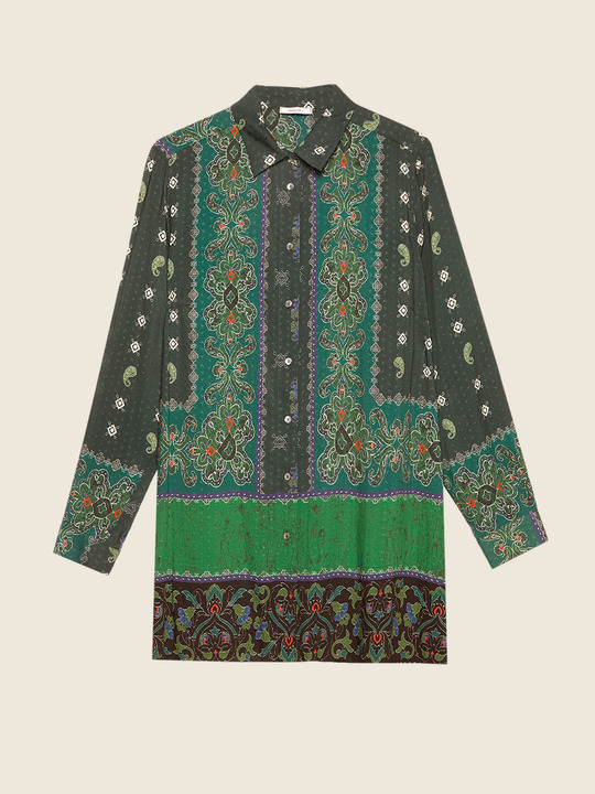 Elenamiro&nbsp;: Chemise imprim&eacute;e Vert_1