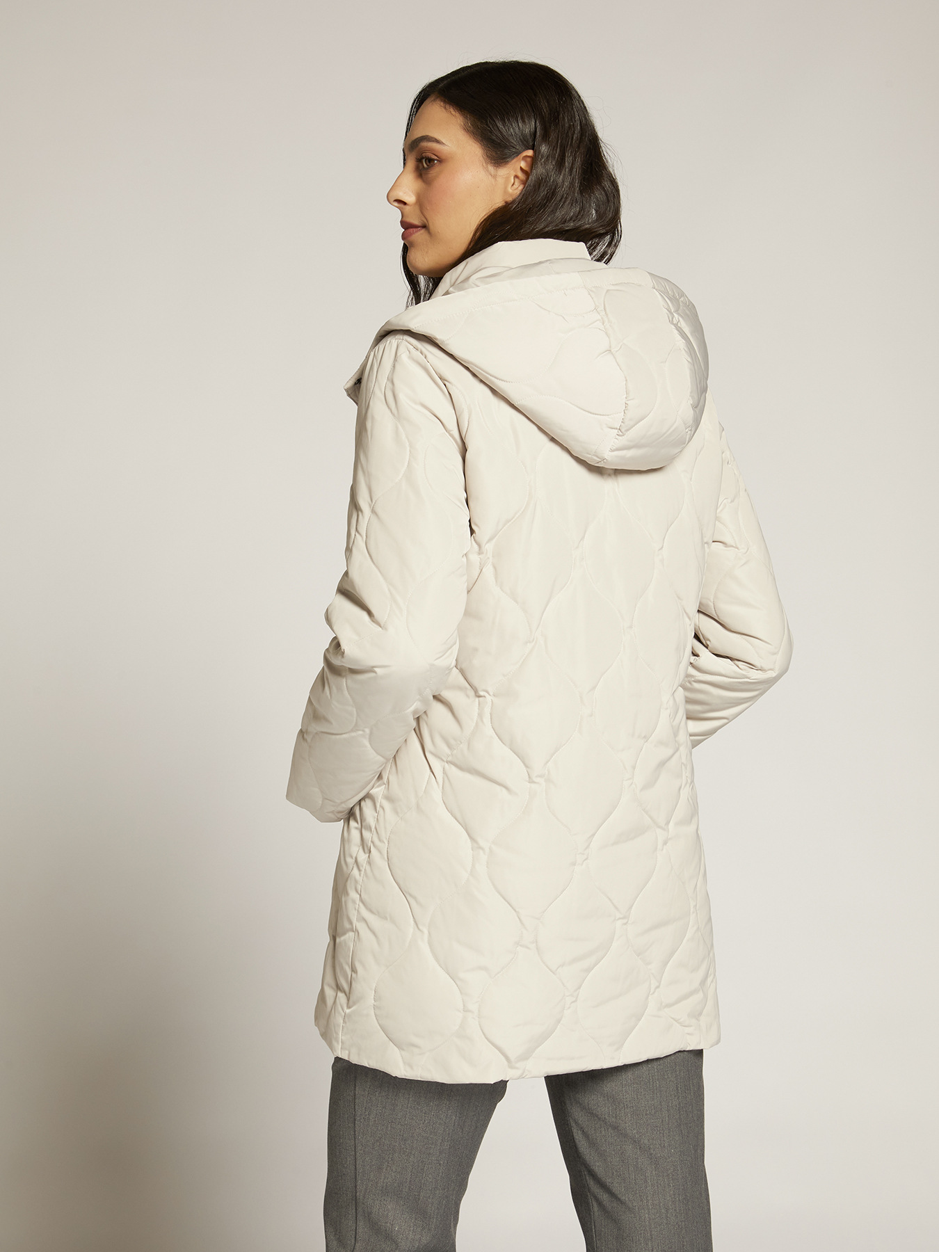 Lange Daunenjacke, gesteppt image number 2