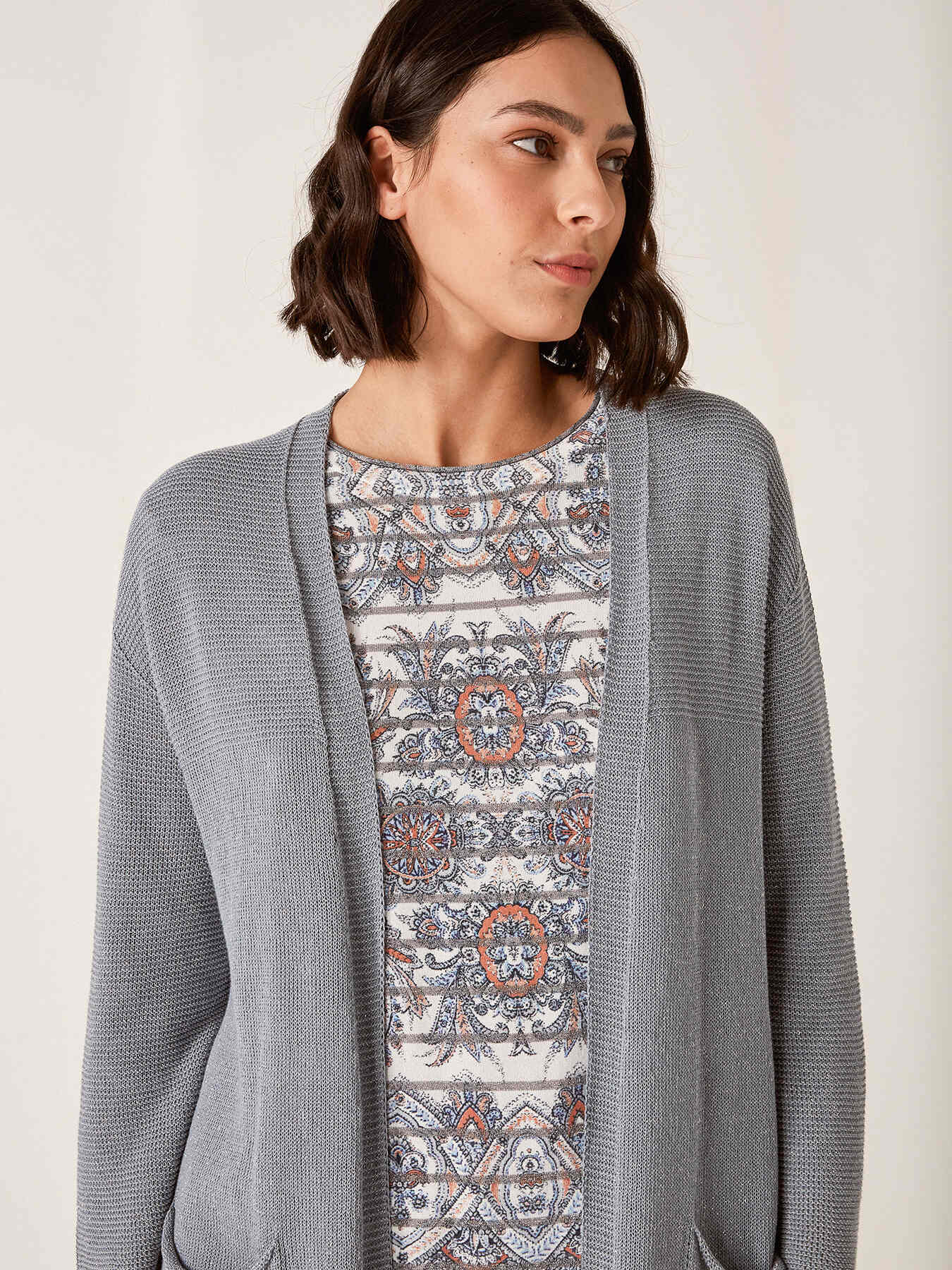 Cardigan aus Cordonnet-Garn image number 2