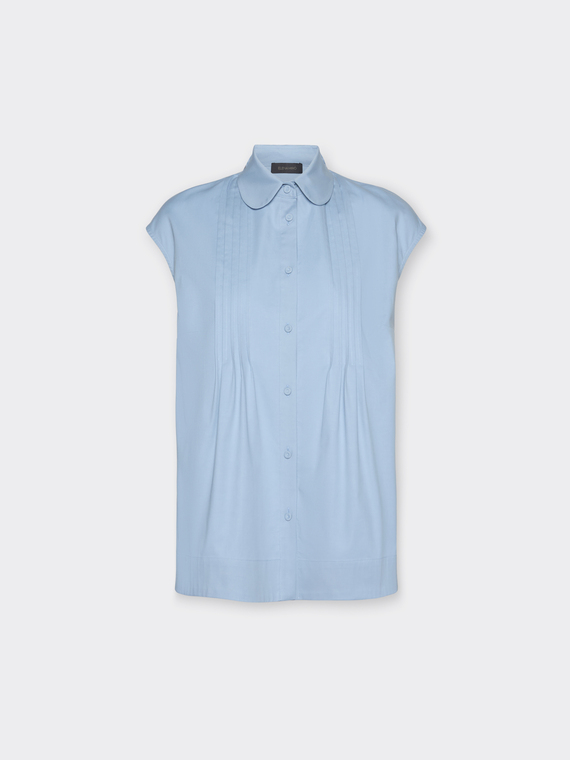 Hemd aus Baumwollmischung mit Falten