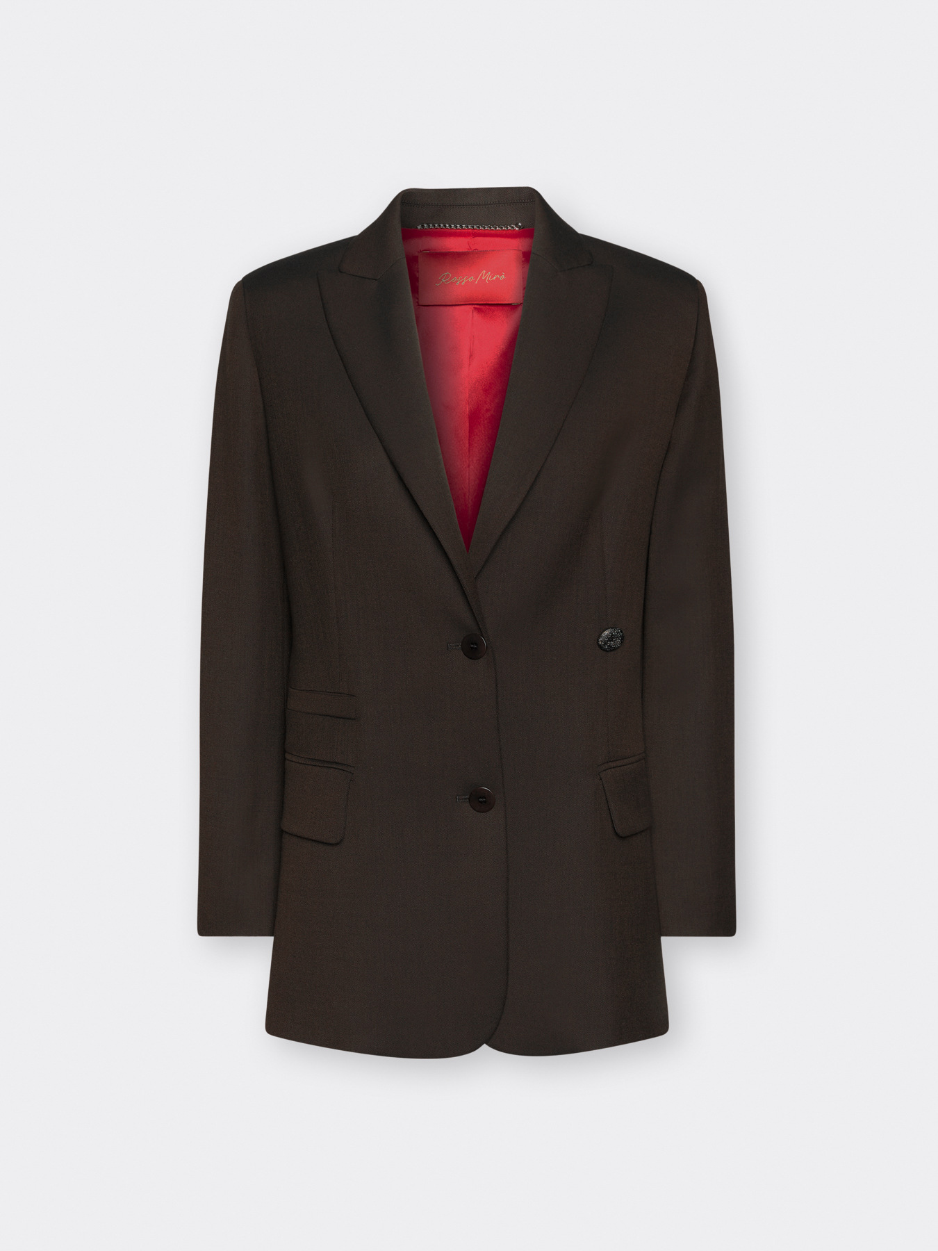 Blazer sastrero en twill mixto de lana image number 4