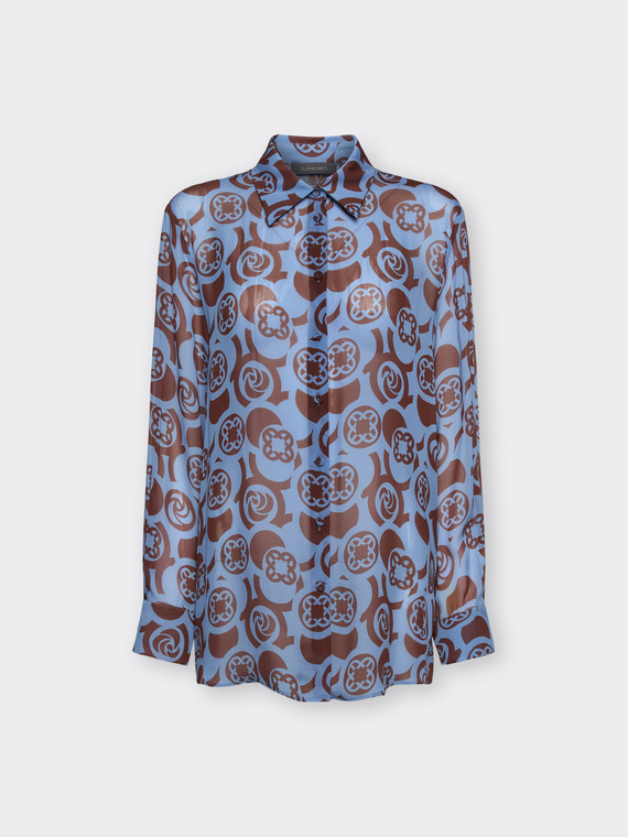 Chemise en viscose imprim&eacute;e