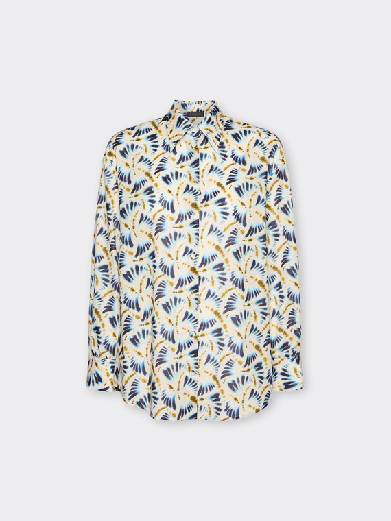 Camicia in mussola stampata