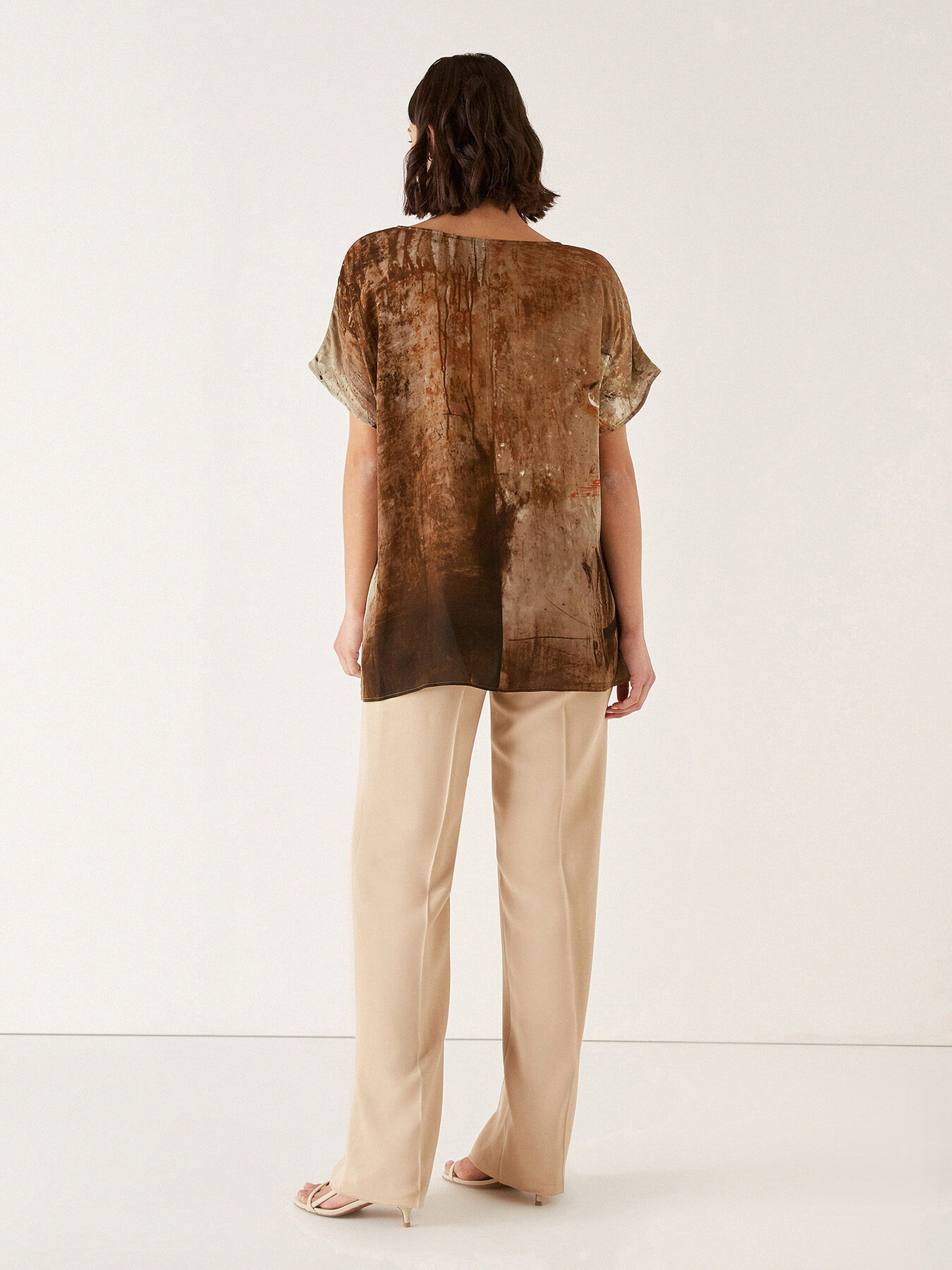 Bluse mit Malerei-Druck image number 1