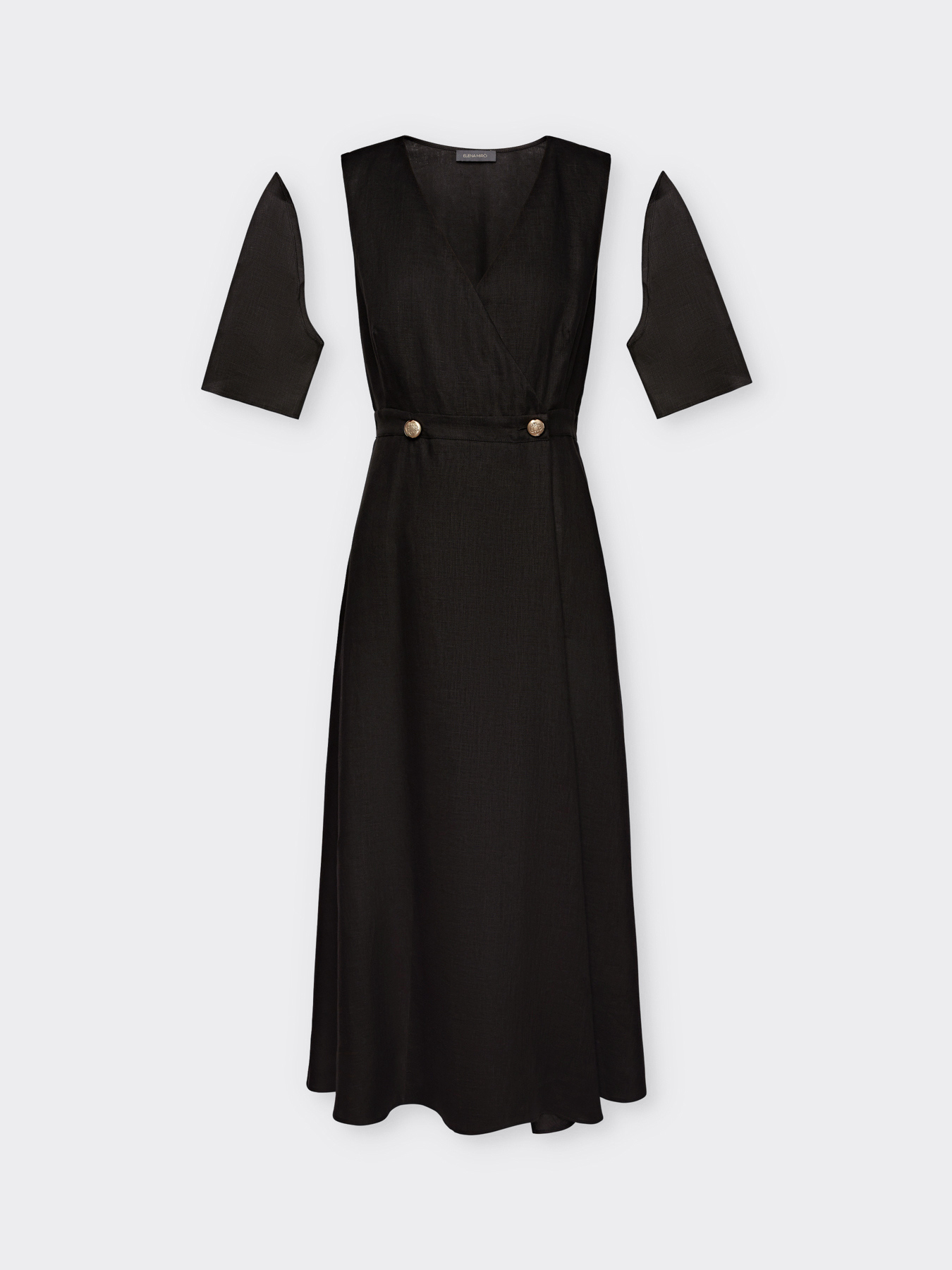 Robe portefeuille en lin image number 5