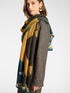 Printed scarf with contrasting border image number 0