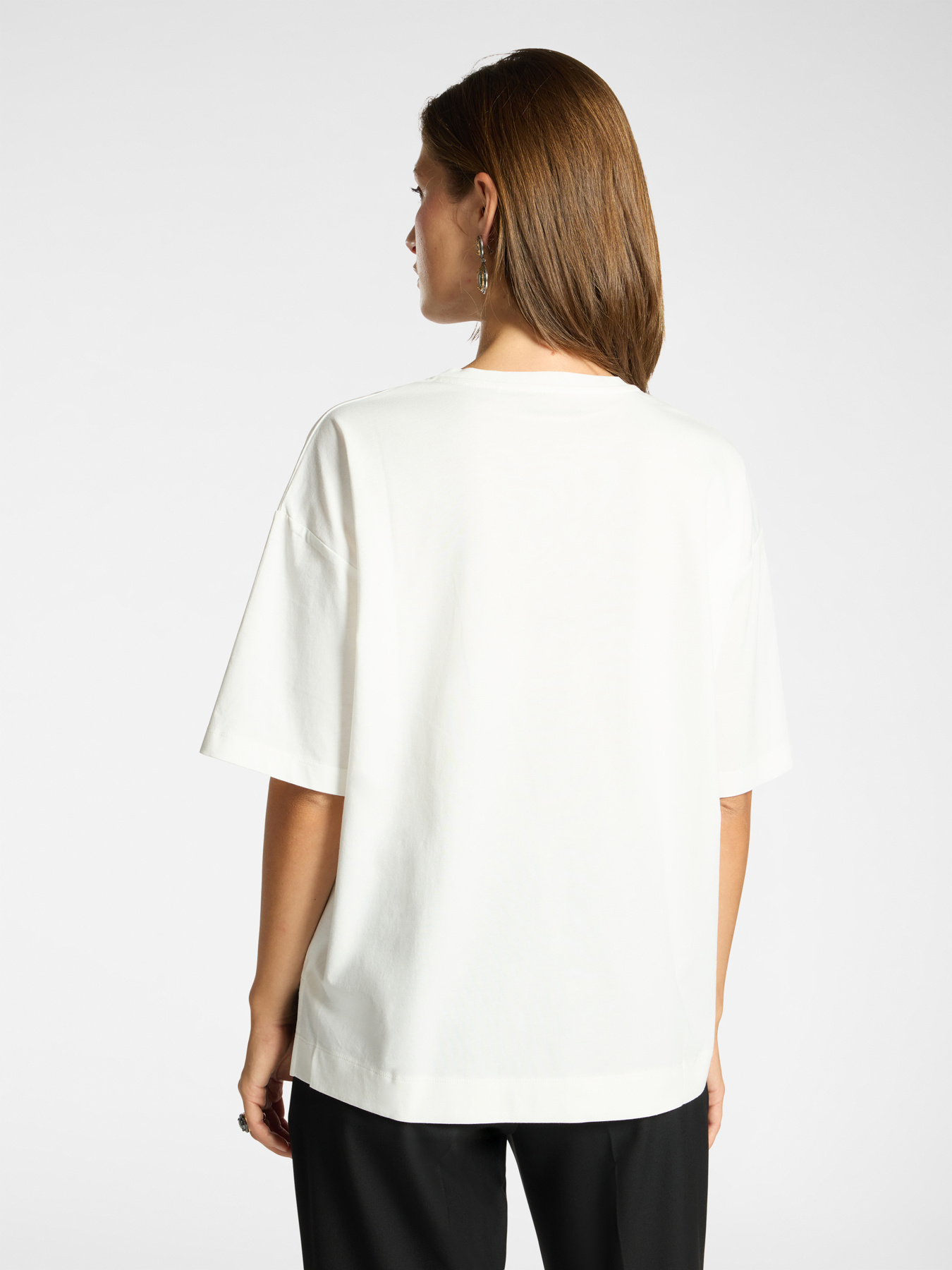 Cotton t-shirt with embroidery image number 1
