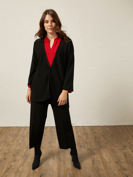 Elenamiro&nbsp;: Cardigan ample Noir_1