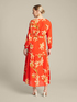 Elegant printed chemisier dress image number 1