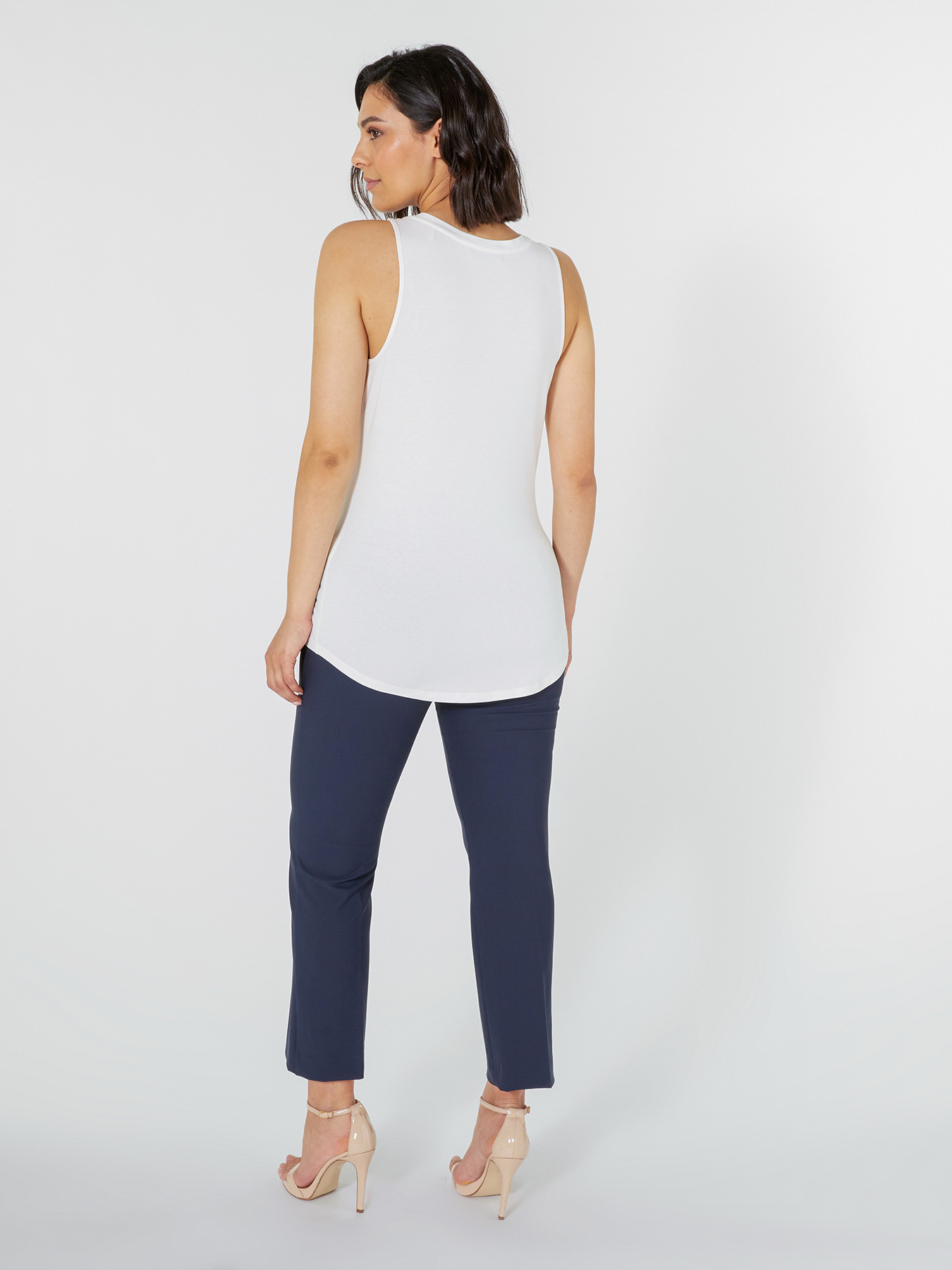 TOP CON PIEGHE SUL DAVANTI (TESSUTO GREEN) image number 1