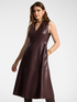 A-Linien-Kleid aus beschichtetem Stoff image number 0
