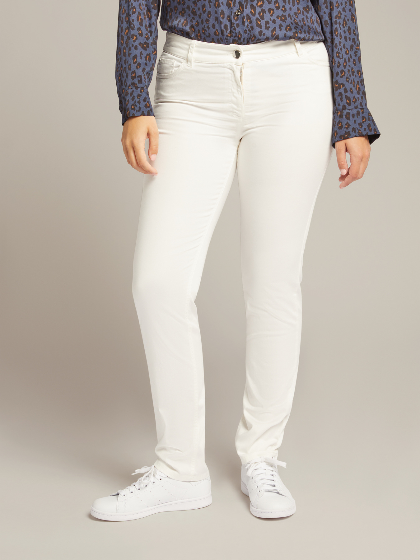 Pantaloni in cotone stretch image number 1