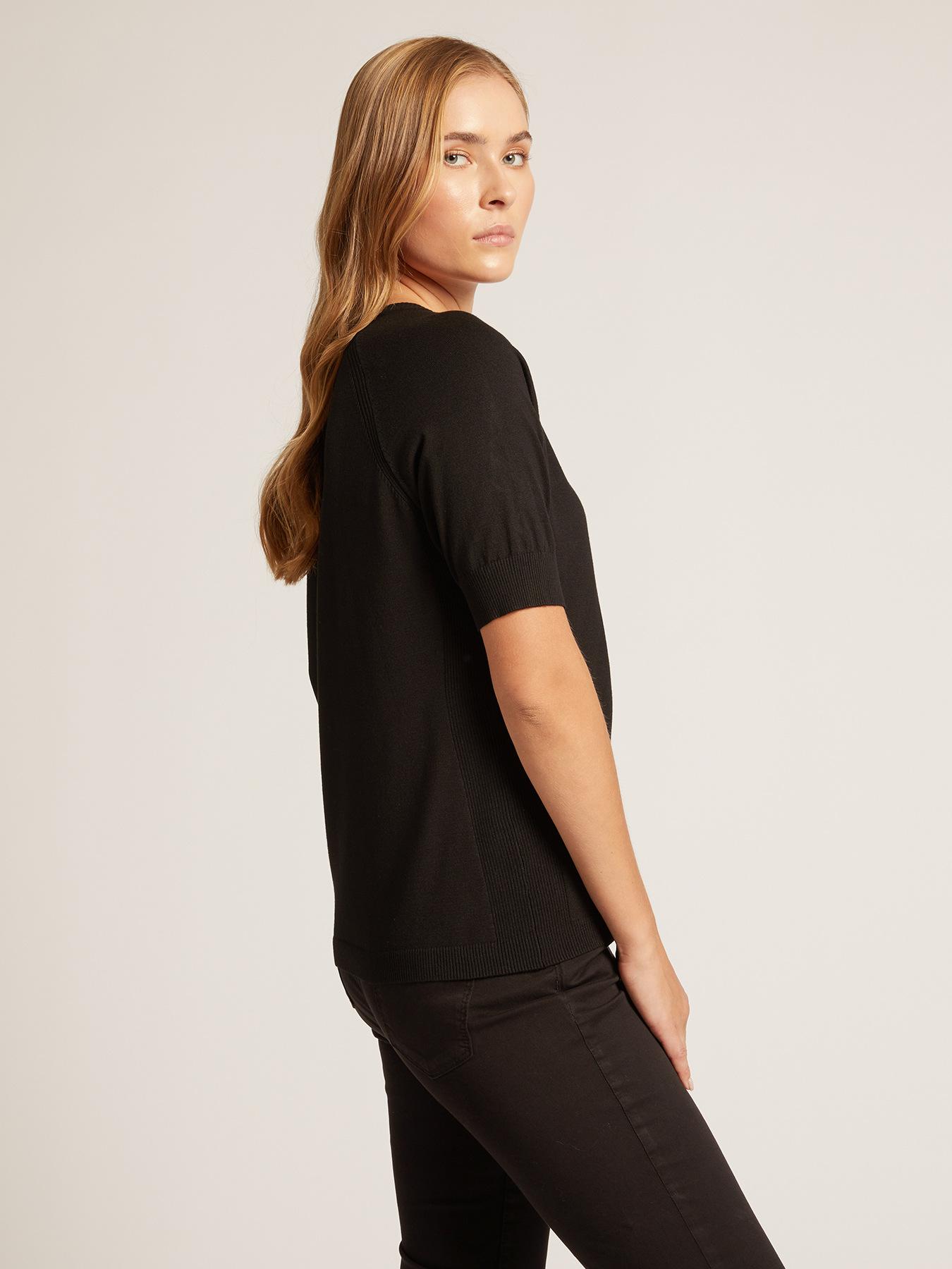 MN240 ADIDAS MAGLIA MAGLIETTA T-SHIRT BAMBINA MANICHE CORTE GHERLY TEE