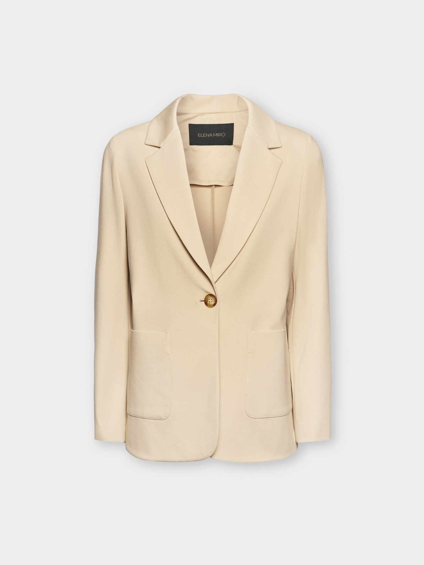 Einreihiger Blazer aus Viskosemischung image number 4