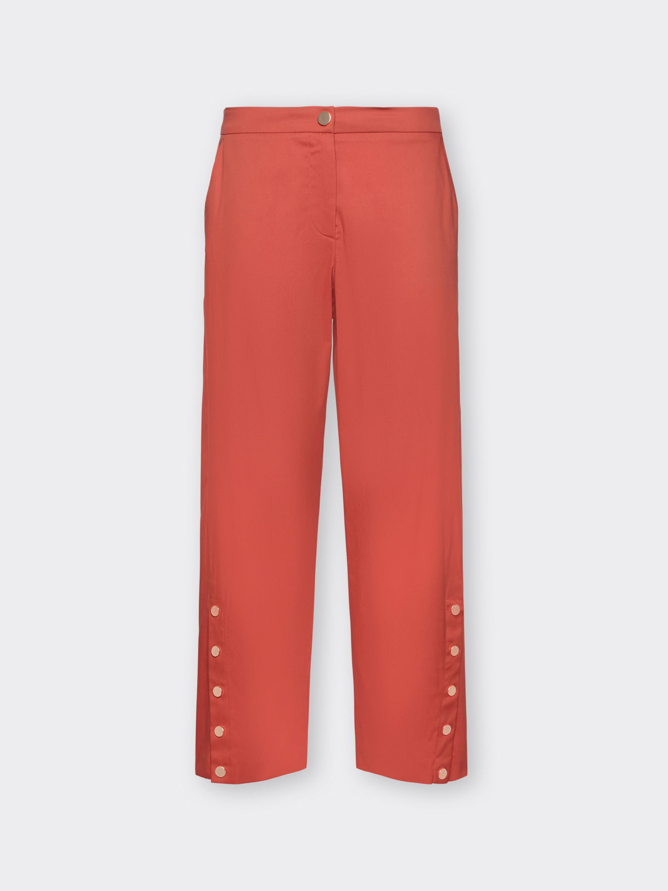Gabardine trousers with buttons image number 4