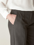 WIDE-LEG TWILL TROUSERS image number 3