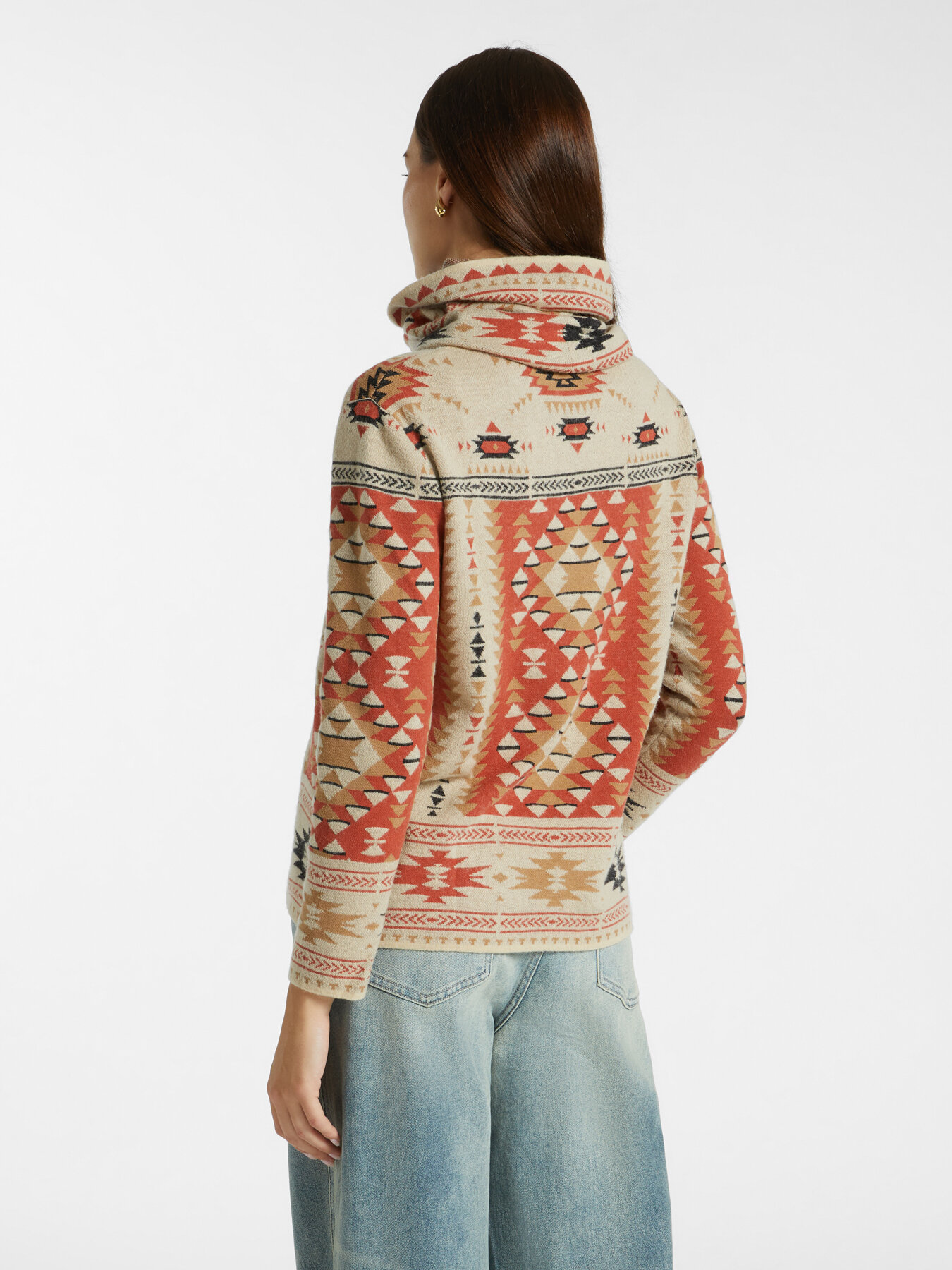 Ethnic patterned sweater image number 1