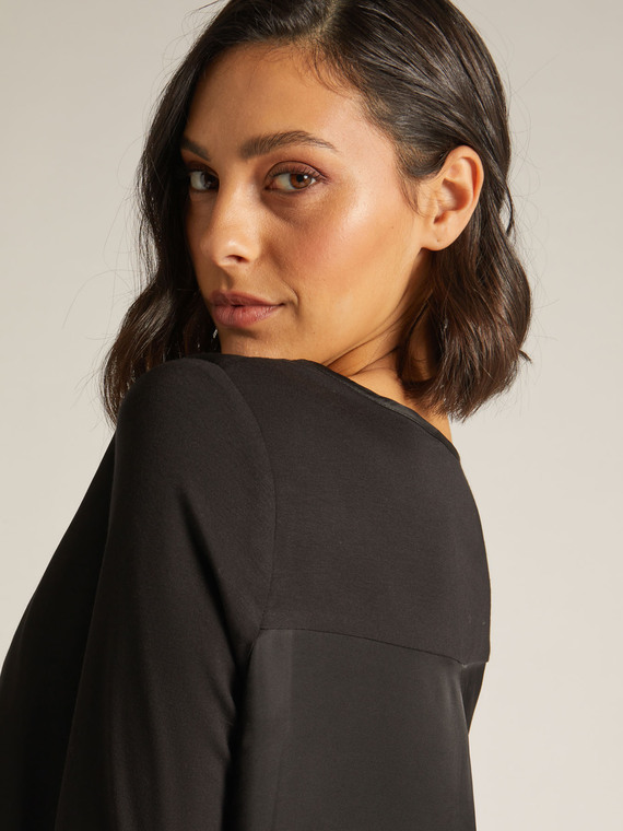 Elena Mirò T-shirt in raso e jersey Donna