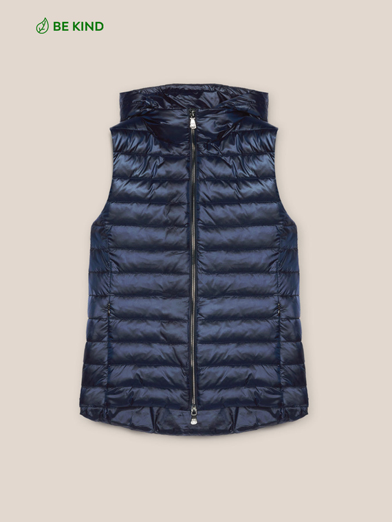Quilted recycled nylon vest
