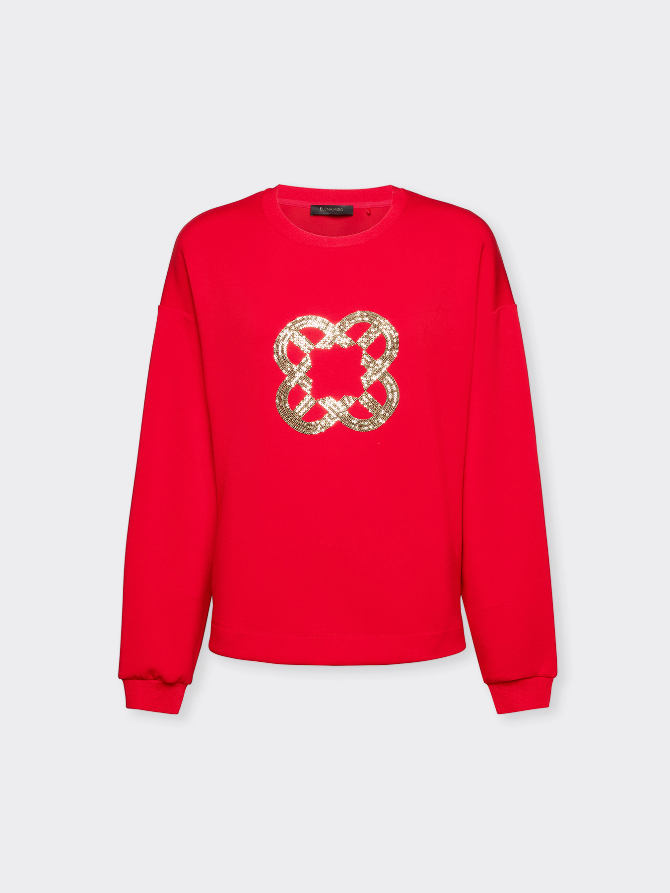 Sweat-shirt avec broderie monogramme