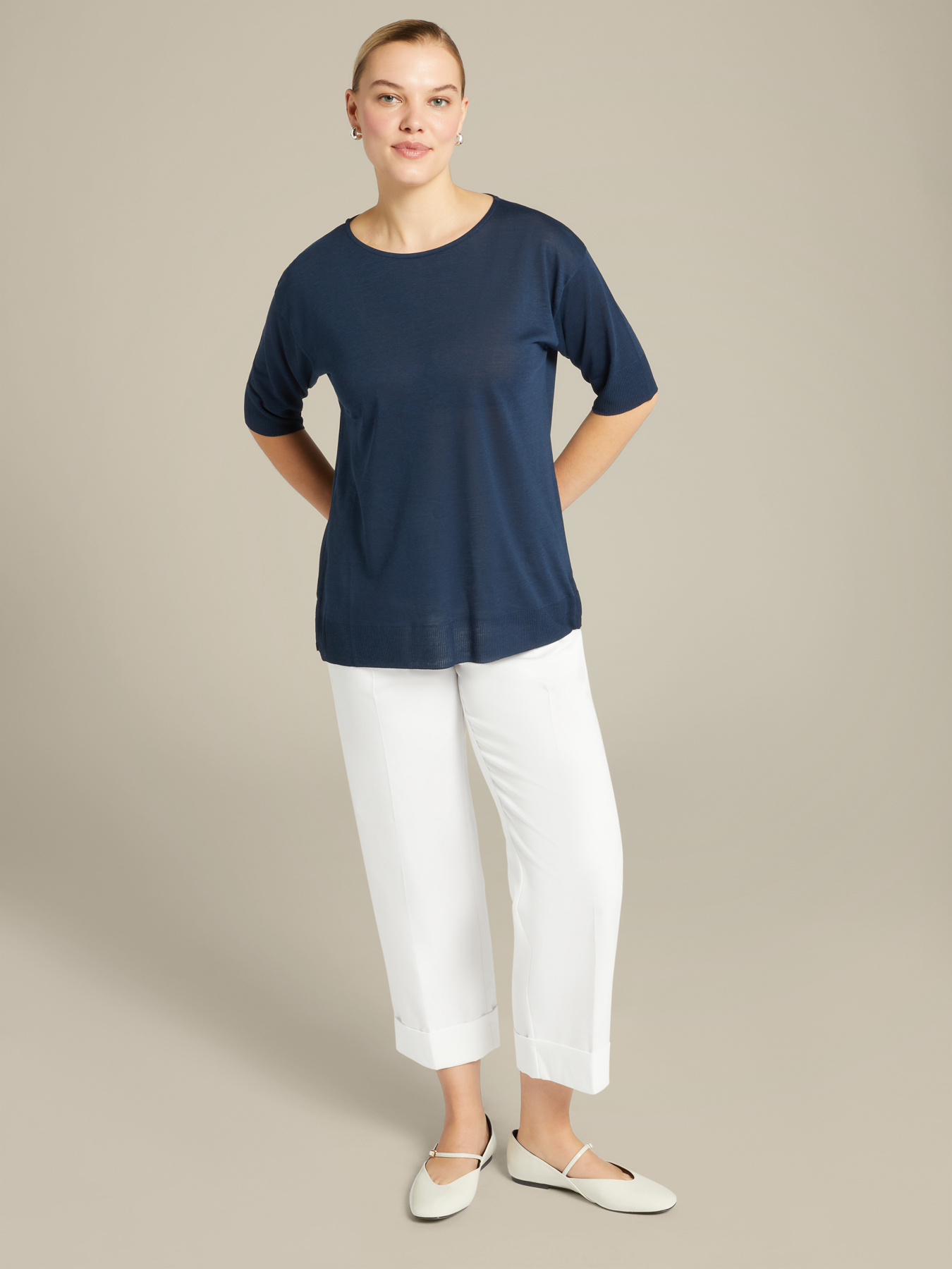 Camiseta con mangas de tres cuartos image number 2