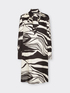 Printed dress in viscose twill image number 4