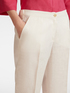 Pantaloni relaxed fit in lino image number 3