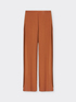 Wide-leg cropped trousers with pleats image number 4