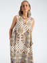 Printed long dress image number 0