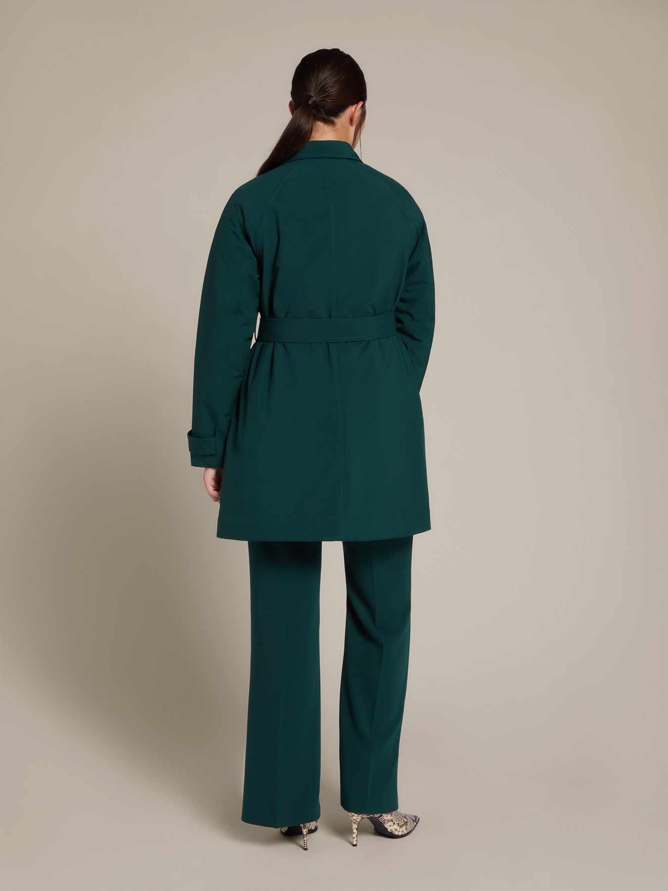 Wattierter Trenchcoat mit G&uuml;rtel image number 1