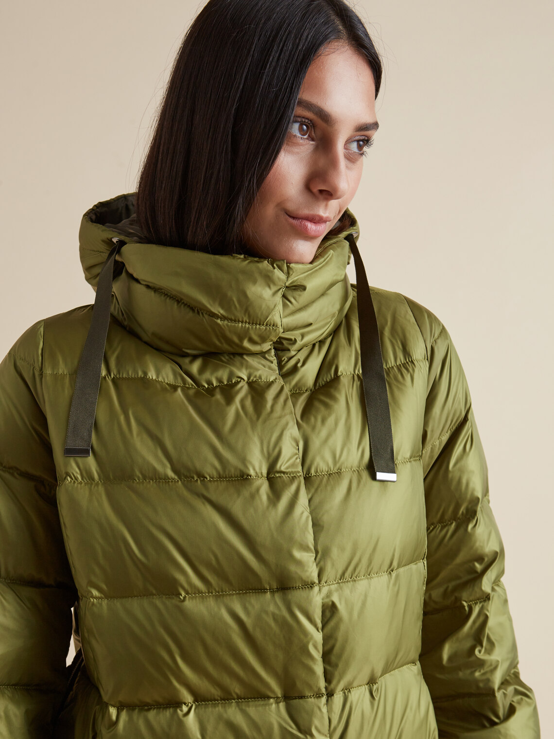Hooded down jacket Elena Mirò GB