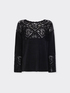 Maglia con inserti in punto pizzo image number 4