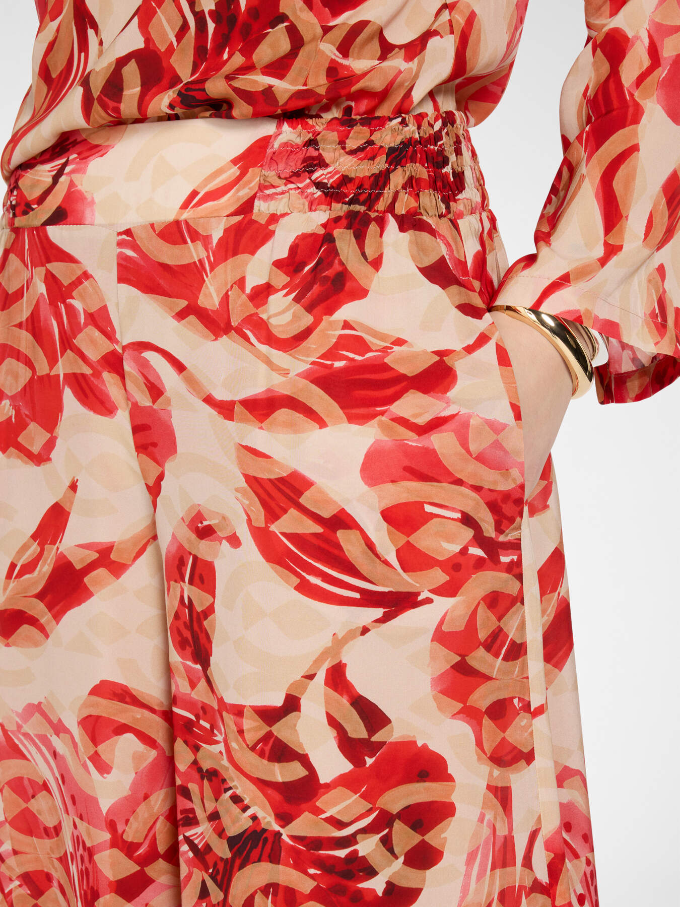 Pantalon palazzo imprim&eacute; image number 3