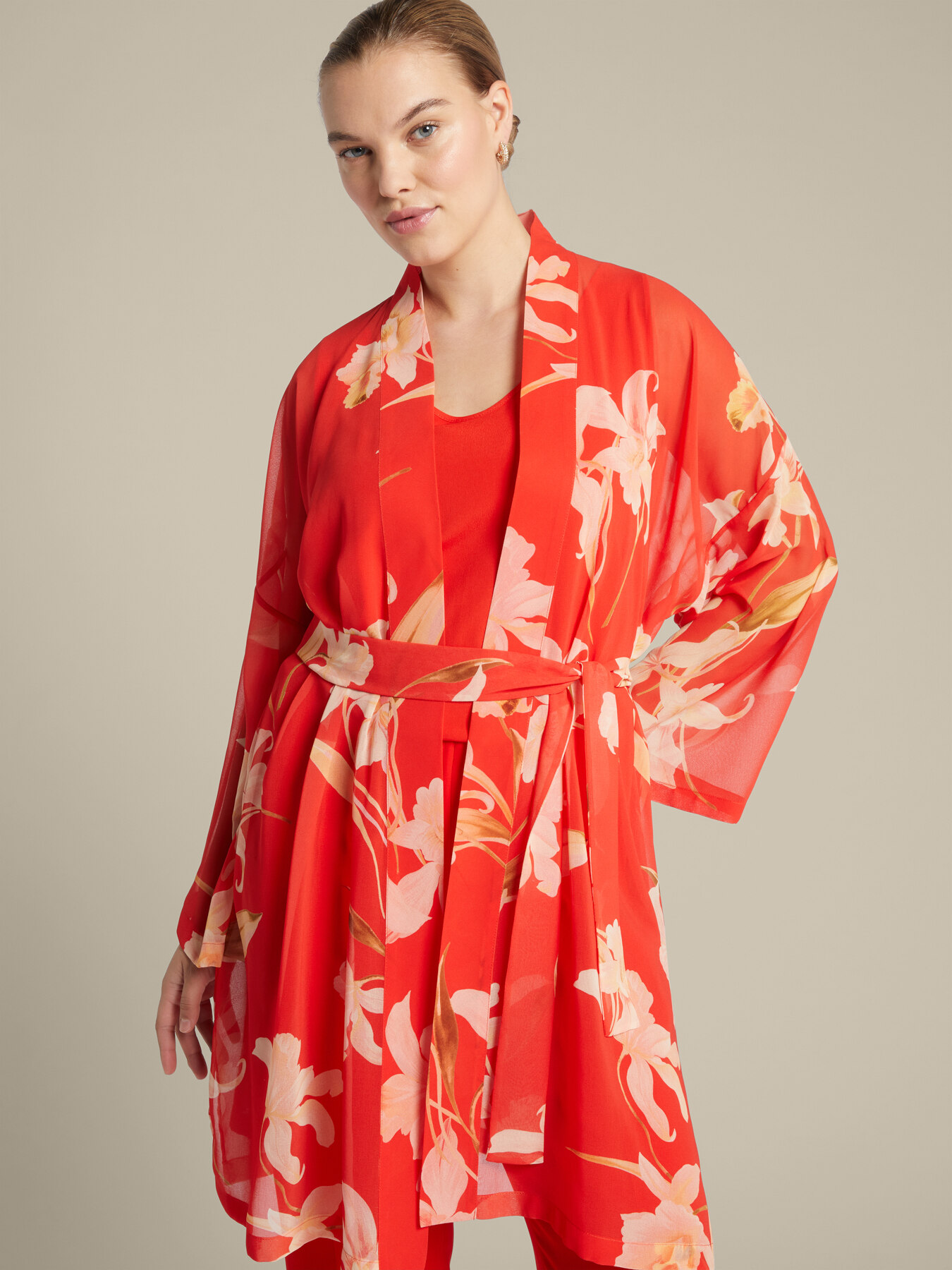 Kaftano elegante floreale image number 3