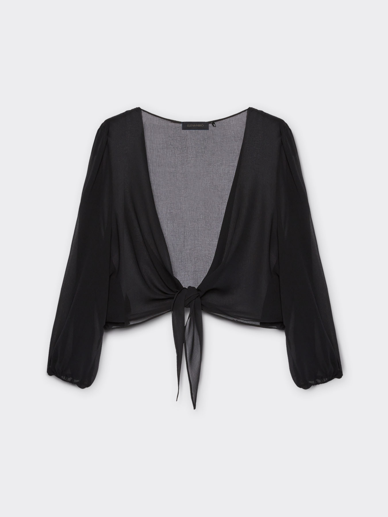 Coprispalle corto in georgette image number 4