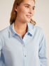 Poplin blouse with front opening image number 3