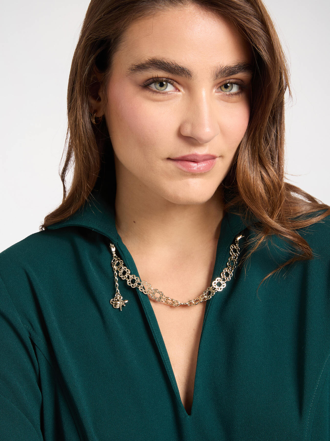 Dress with Monogram necklace image number 2