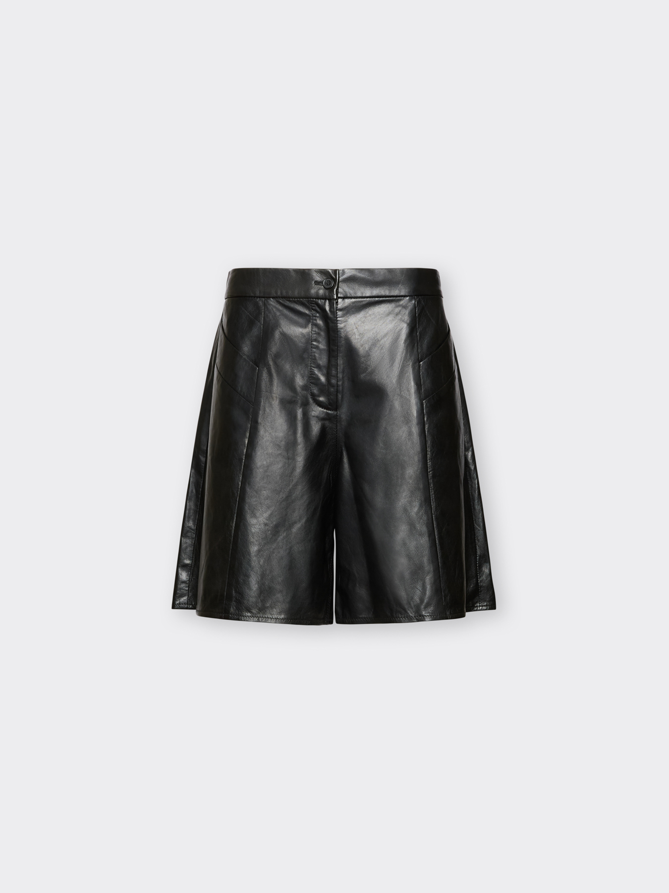 Leather Bermuda Shorts image number 4