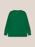 Double sweater in viscose and soft touch sustainable wool image number 5
