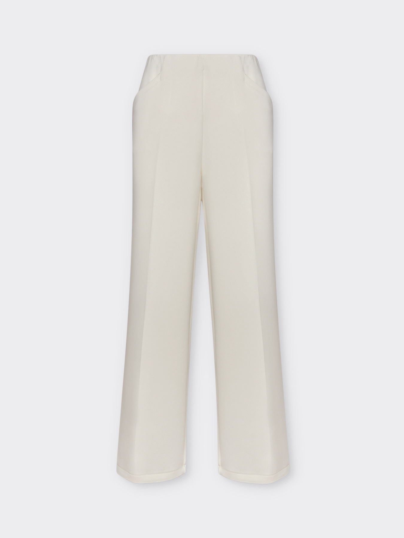 Cropped pull-on trousers in lightweight scuba image number 6
