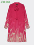 Bedrucktes Kleid mit ECOVERO™-Viskose image number 4